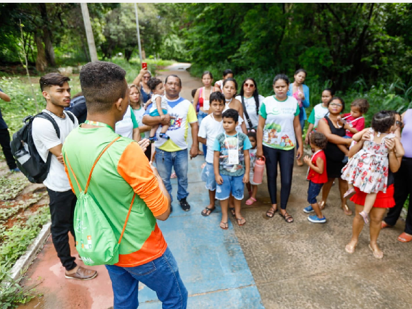 Crianças de escolas públicas e do Criança Feliz participam de trilha ecológica